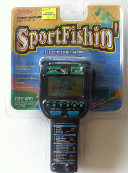 Electronic Sport Fishing Game Hand Reel Cast Sounds Shakes Handheld
